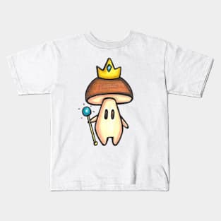 King Bolete - Hand Drawn Shroom Buddy Kids T-Shirt